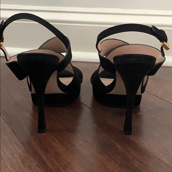 NEW Stuart Weitzman black dressy sandals - Picture 3 of 4